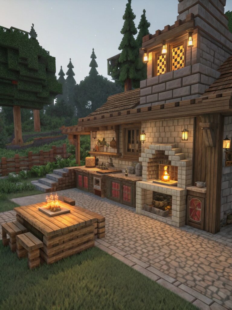 Minecraft Kitchen Ideas: Rustic Kitchen Ideas for a Cozy Atmosphere
