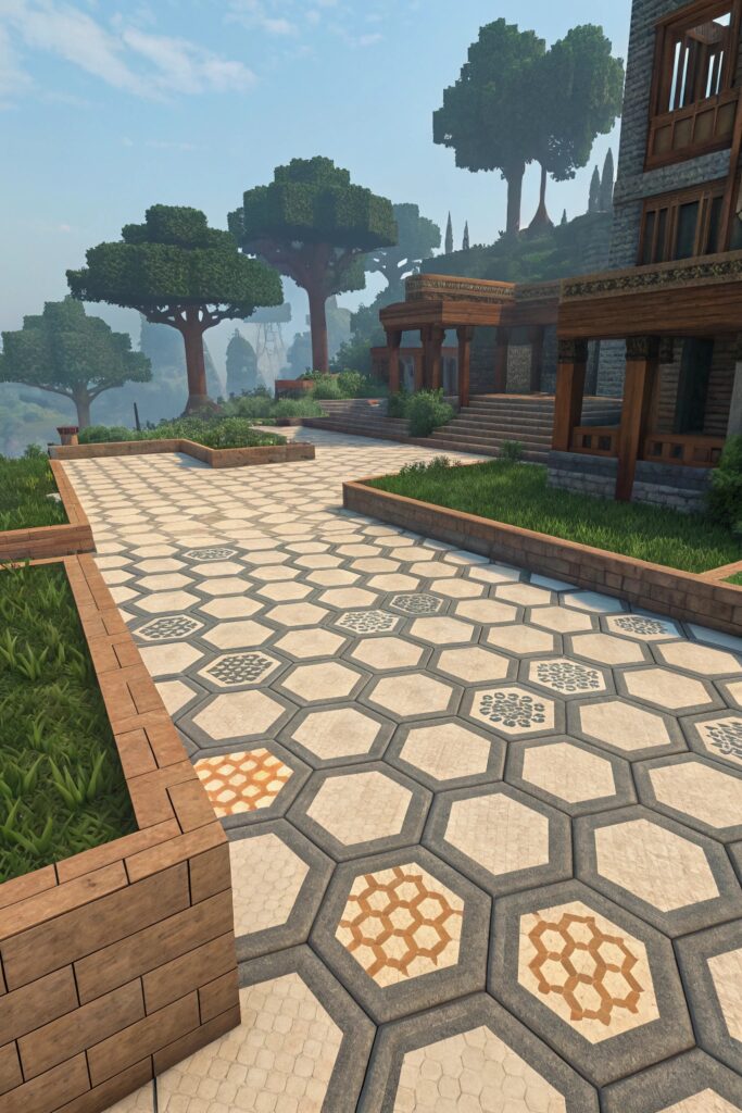 Hexagon Block Flooring