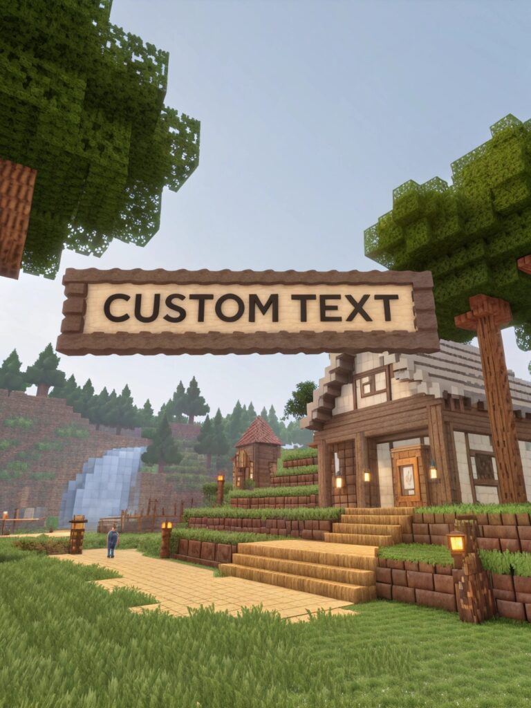 Minecraft Banner Designs: Custom Text Banners