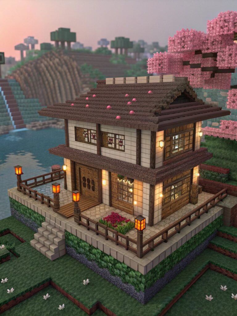 Cherry Blossom House Minecraft Builds:
Modifying the Design to Fit Your Style