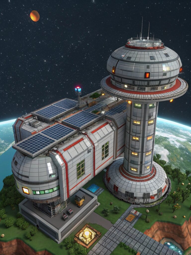 Minecraft Build Ideas : Sci-Fi Space Station Modules