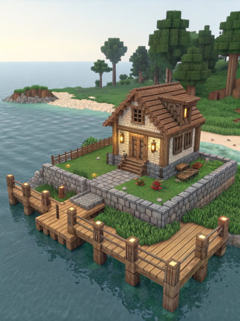 Minecraft Starter House: Instant Island Getaway