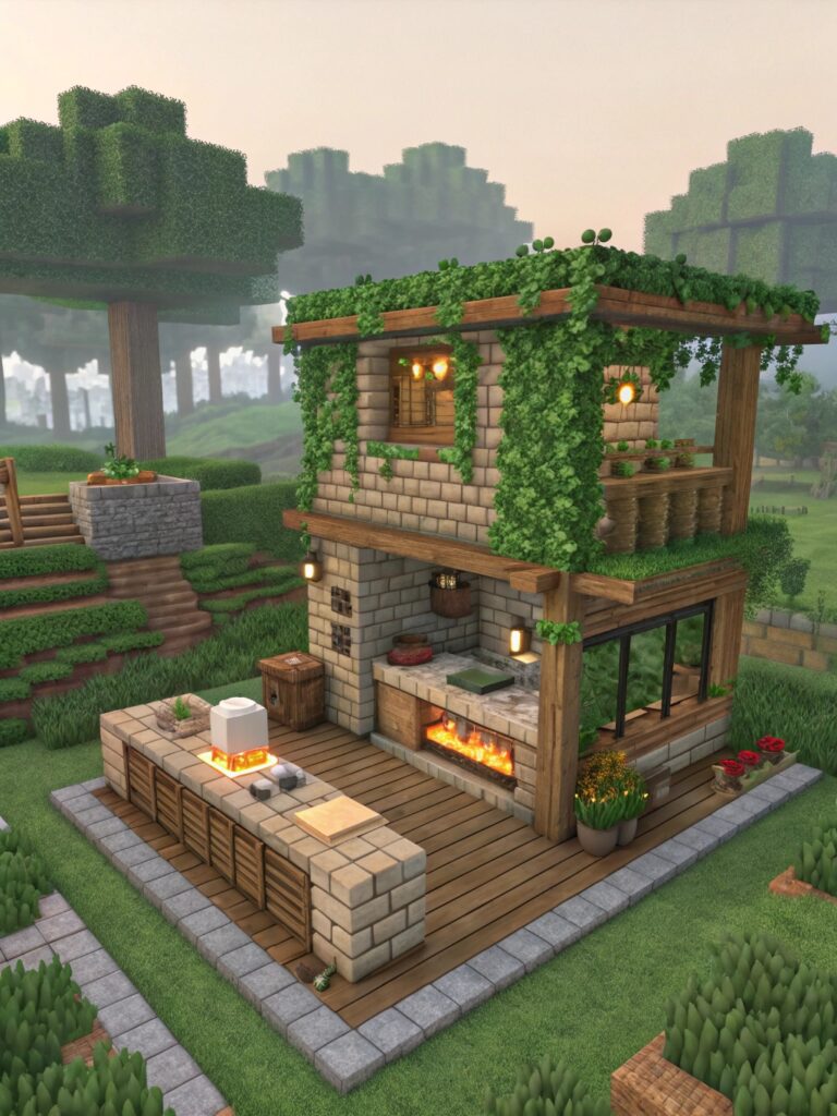 Minecraft Kitchen Ideas: Kitchen Ideas With a Nature-Inspired Theme