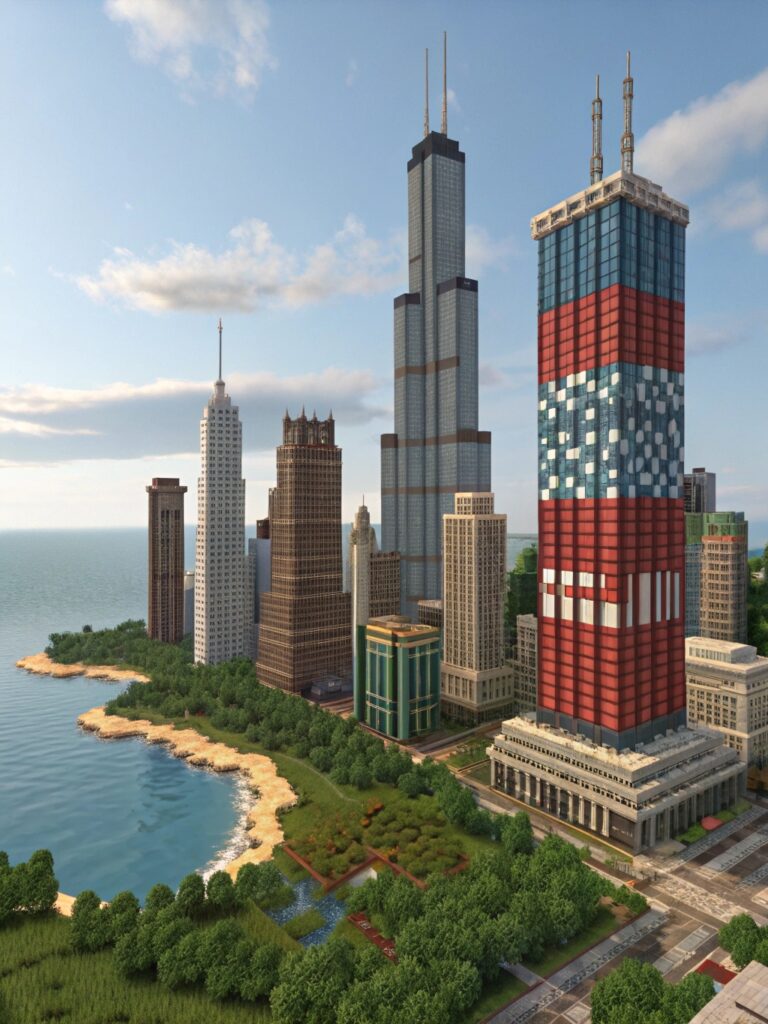Minecraft Banner Designs: City Skyline Banners