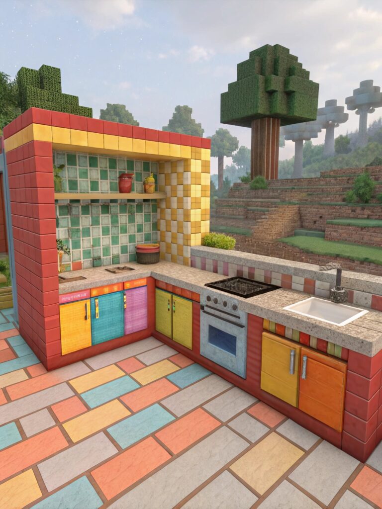 Minecraft Kitchen Ideas: Colorful Kitchen Designs to Brighten Up Your Space