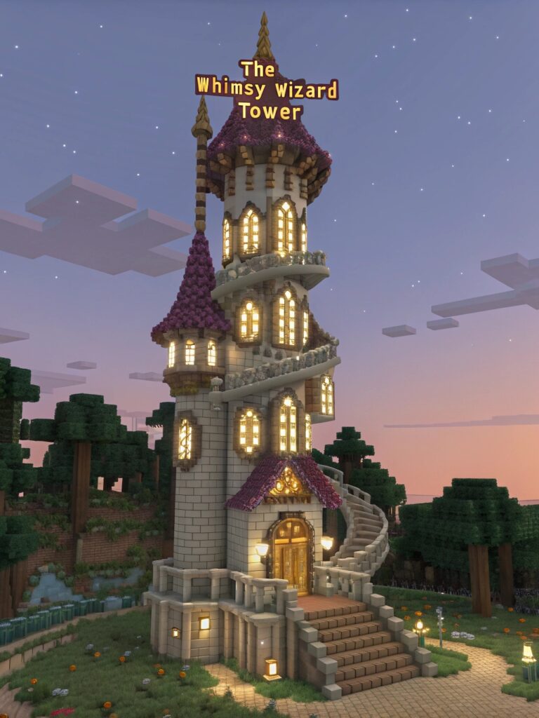 Whimsical Minecraft Houses: The Whimsy Wizard Tower
