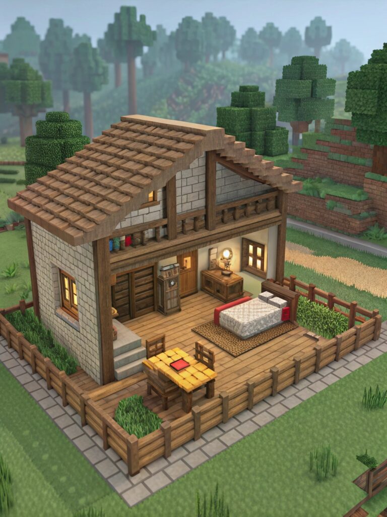 Minecraft House Interior Ideas : Balancing Functionality and Aesthetics