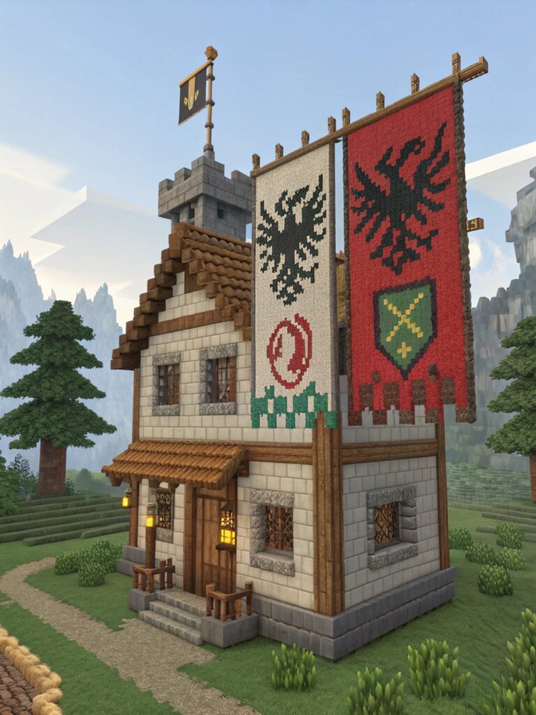 Minecraft Banner Designs: Mythical Symbol Patterns