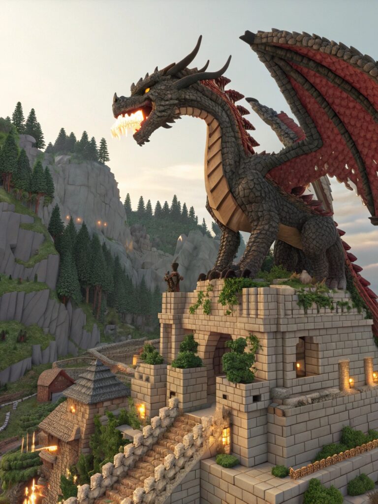 Minecraft Statue Ideas: Large Scale Builds