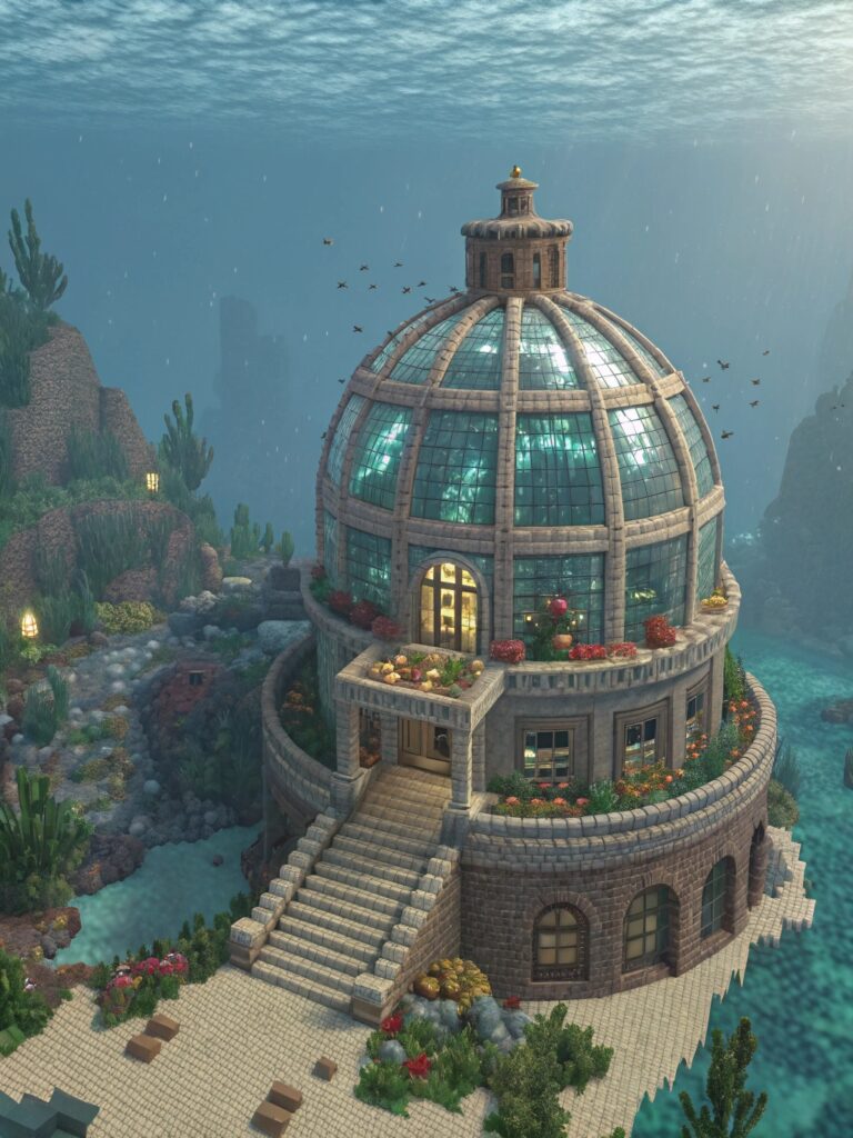 create a minecraft style build using only in game 2 26