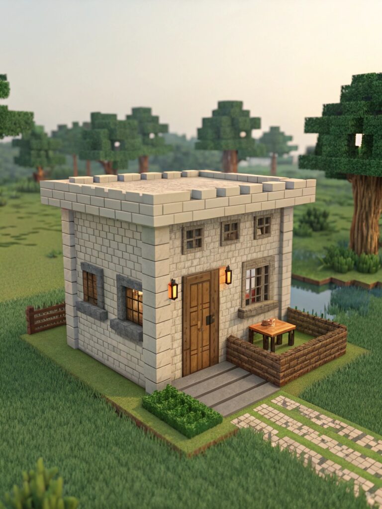 Minecraft Starter House: Minimalist Minecraft Home
