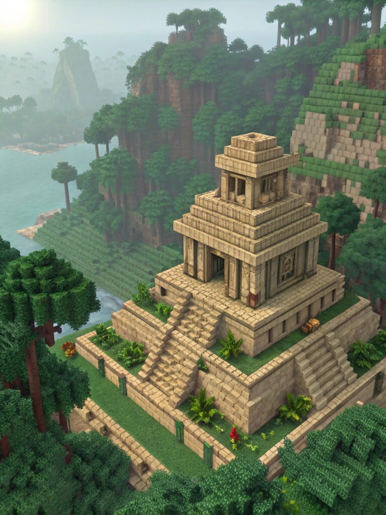 Minecraft Kingdom Builds: Jungle Temple Build