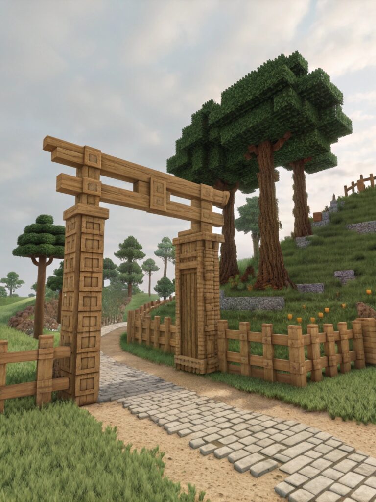 Minecraft Archway Designs: Wood Arch Ideas