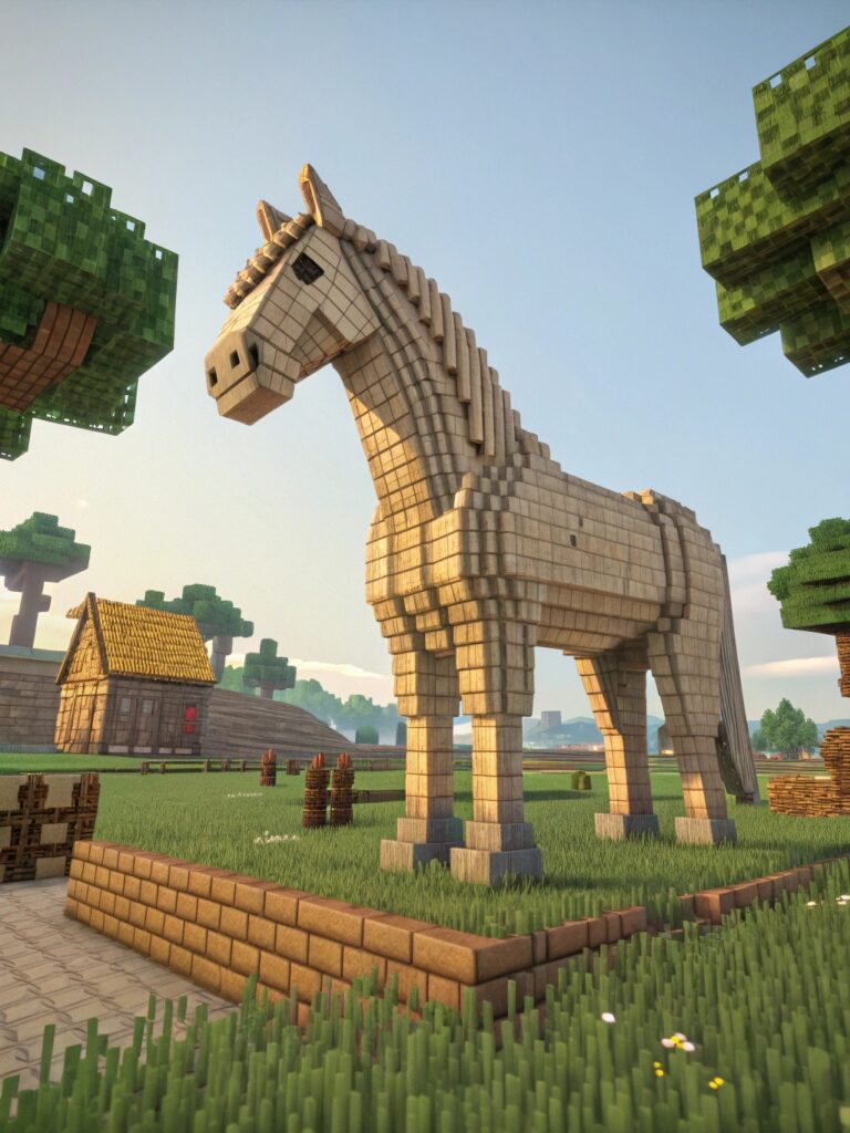 Minecraft Statue Ideas: Animal Figure Designs