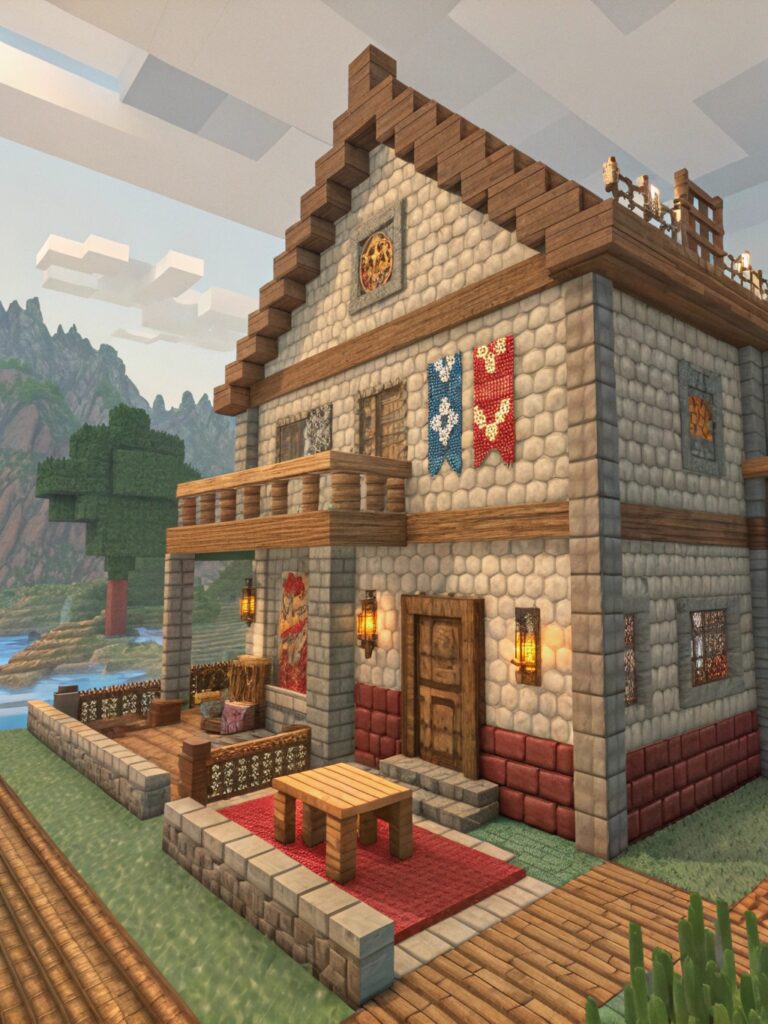 Minecraft House Interior Ideas : Adding Textures and Patterns