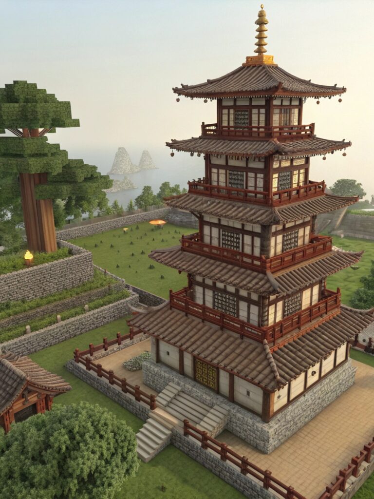 Minecraft Tower Designs : JapanesePagodaInspiration