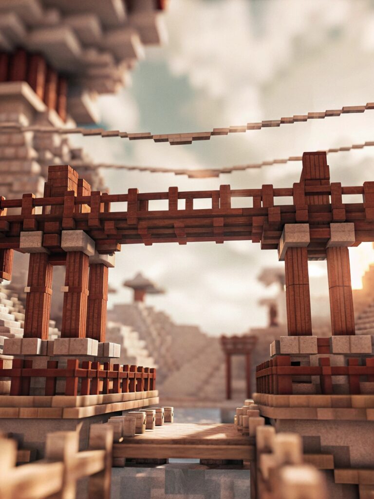 Minecraft Bridge Ideas: Floating Island Bridges