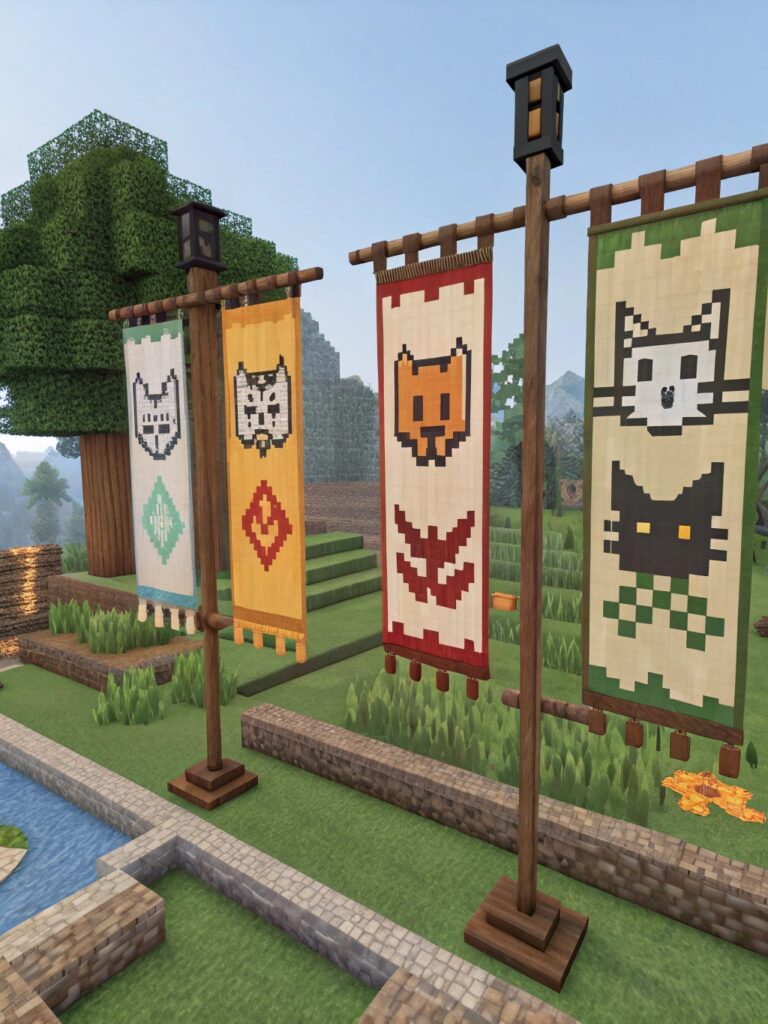 Minecraft Banner Designs: Animal Inspired Banners