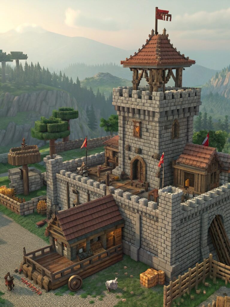 Minecraft Kingdom Builds: Castle Siege Build