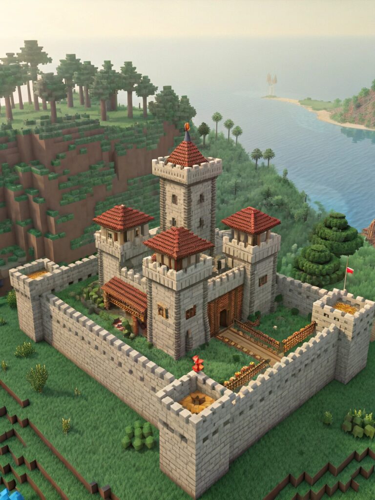 Minecraft Town Ideas : Constructing a Secure Castle Town