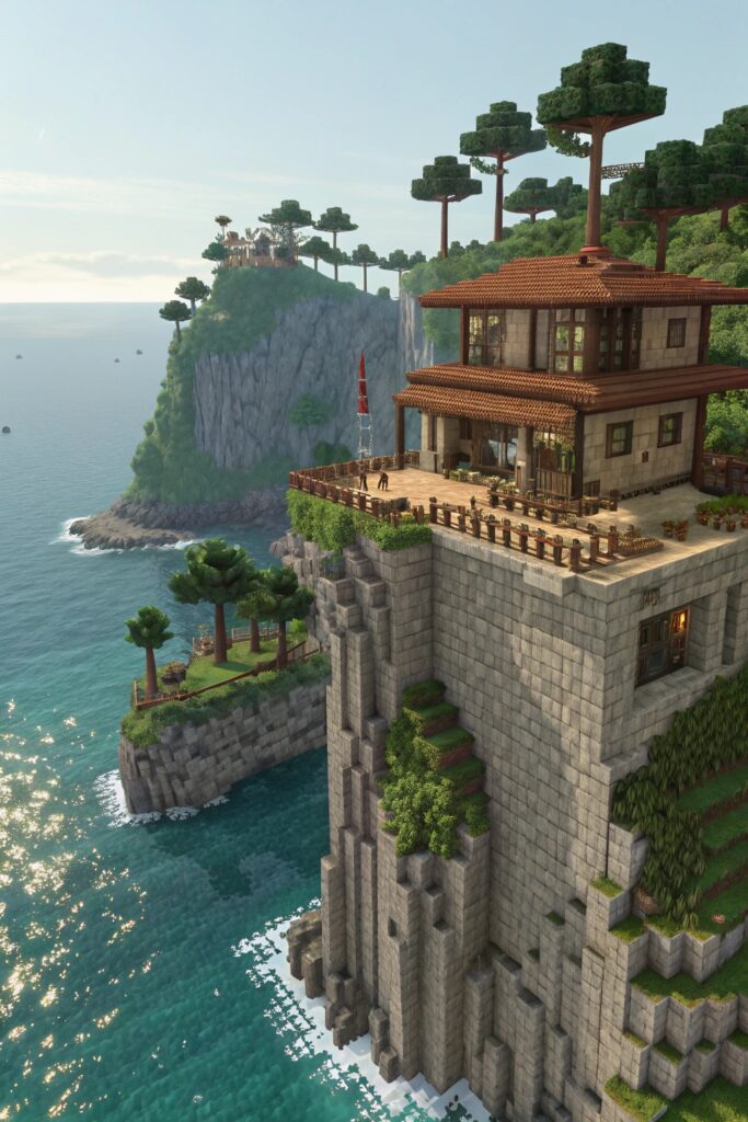 Minecraft Base Ideas:
Coastal Cliffside Bases