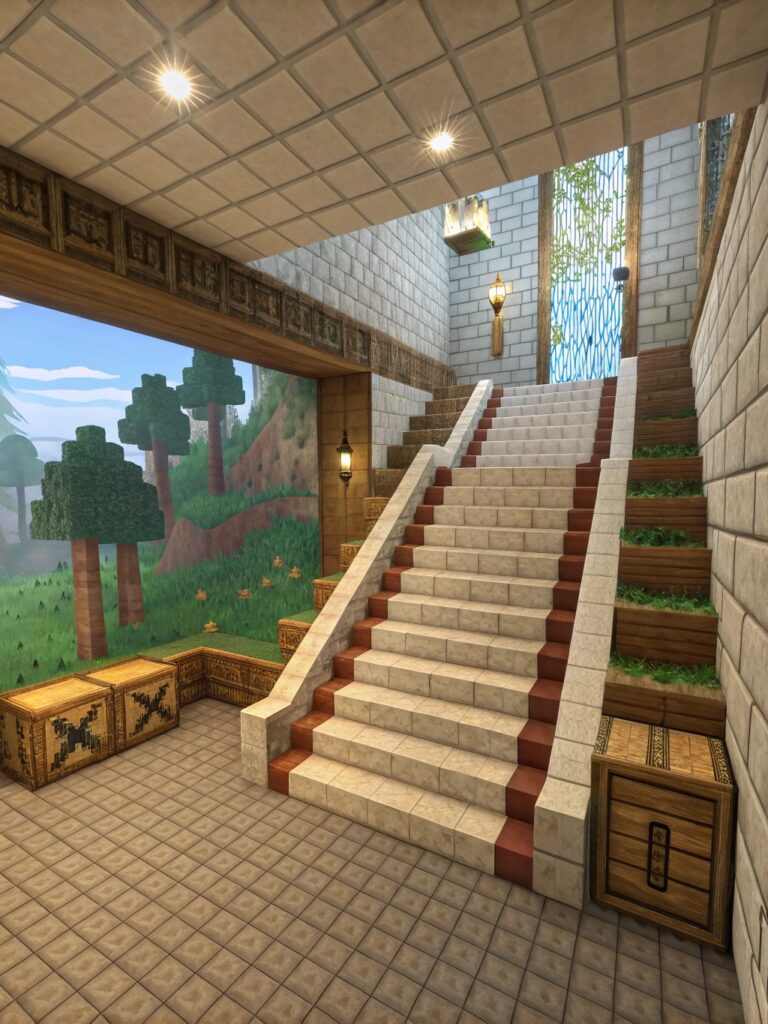 Minecraft House Interior Ideas :
Creating a Focal Point in the Room