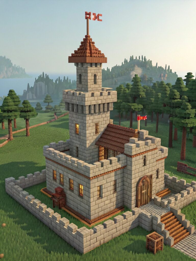 Minecraft Castle Blueprints: Minecraft Castle Ideas