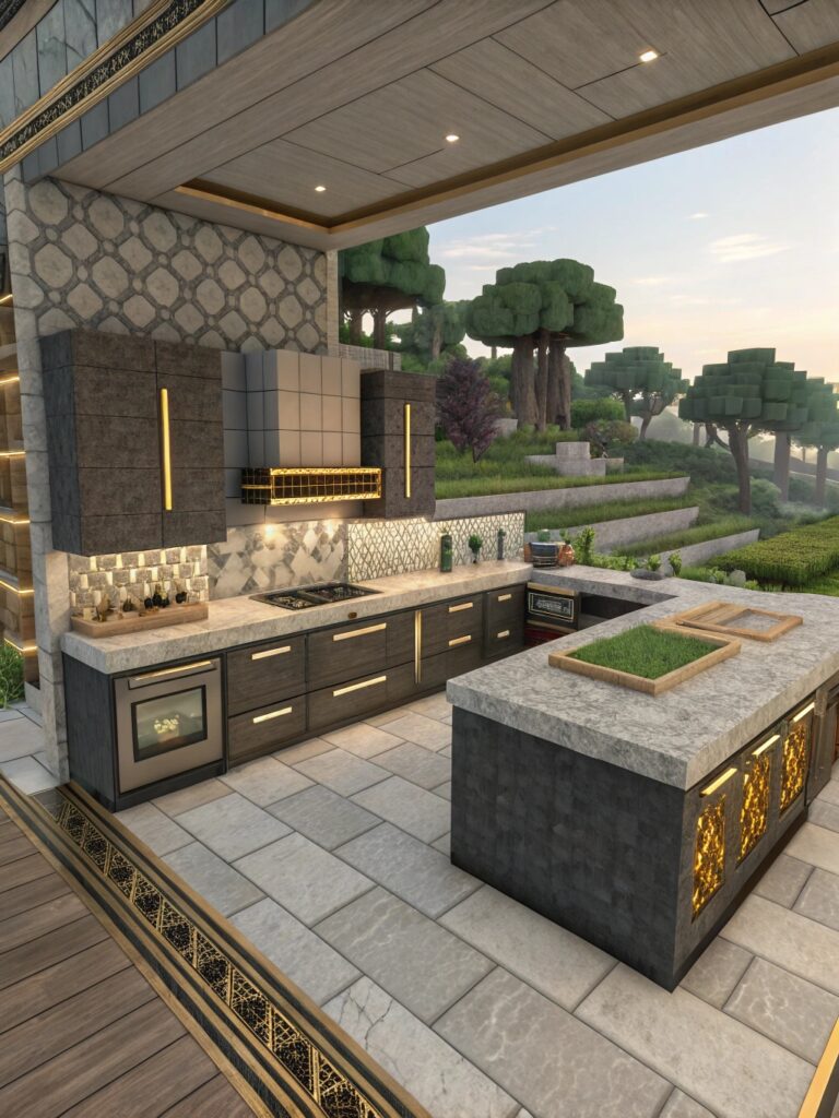 Minecraft Kitchen Ideas: Luxury Kitchen Ideas With Premium Materials