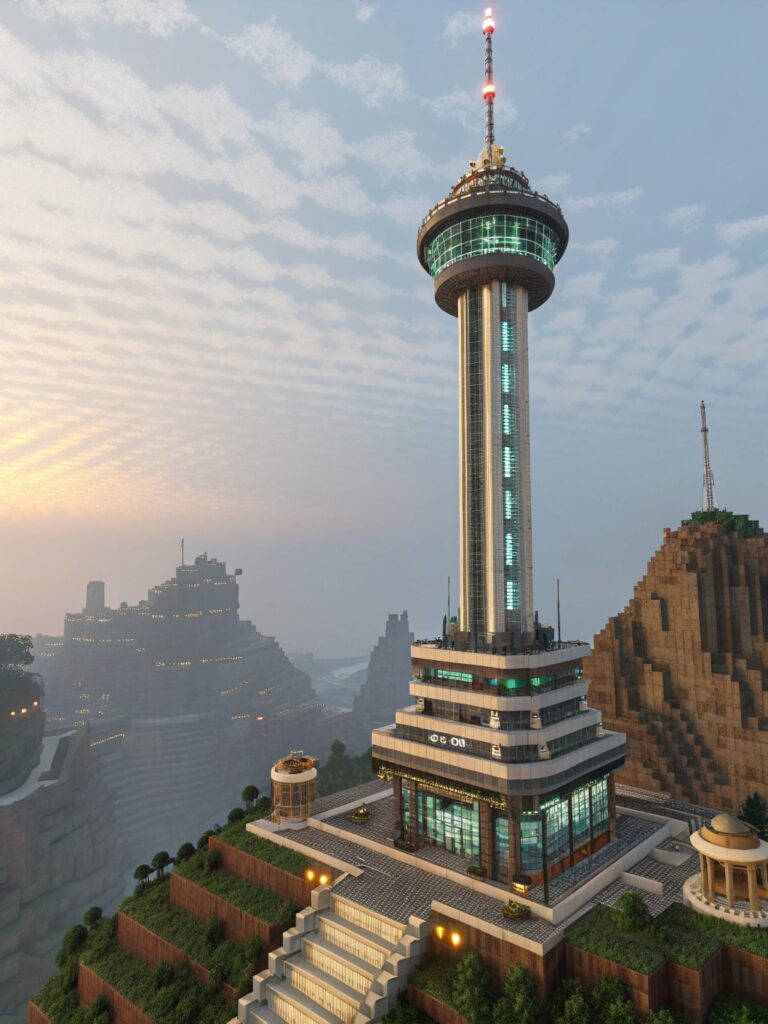 Minecraft Tower Designs : FuturisticSpire