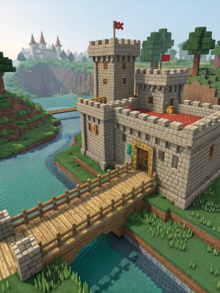 Minecraft Castle Blueprints: Building A Castle Moat