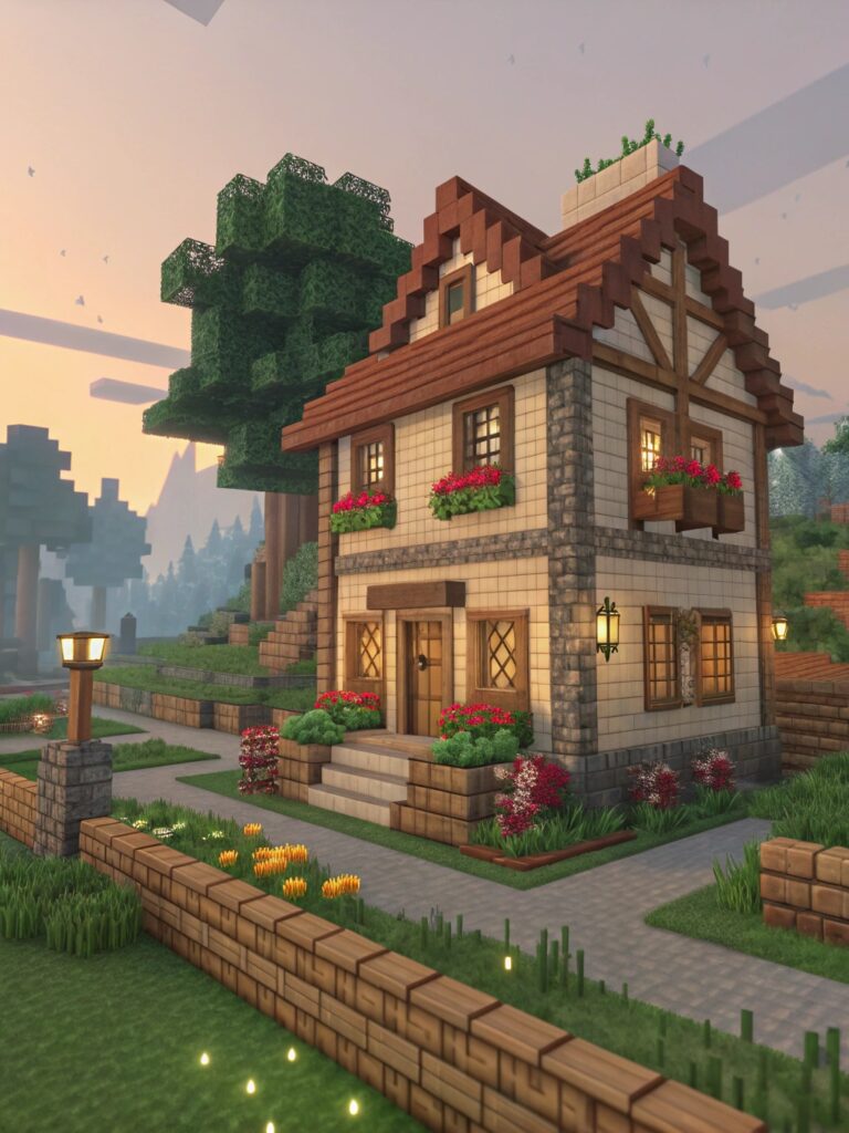 Minecraft House Layouts: Adding Decorative Elements