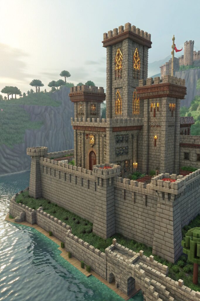 Minecraft Base Ideas:
Medieval Fortress Designs