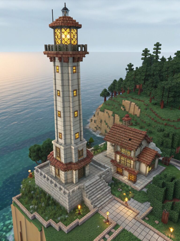 Minecraft Tower Designs : ElegantLighthouse