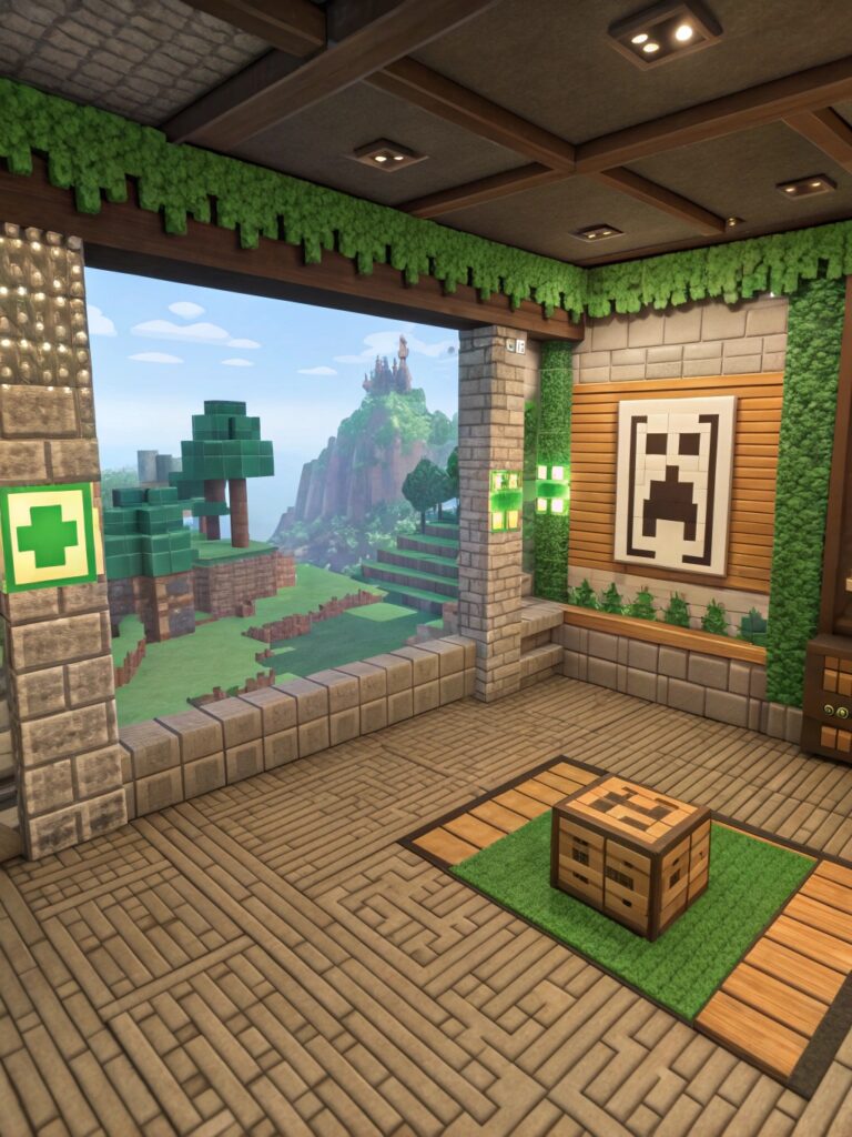 Minecraft Wallpaper Ideas: Gaming Room Ideas