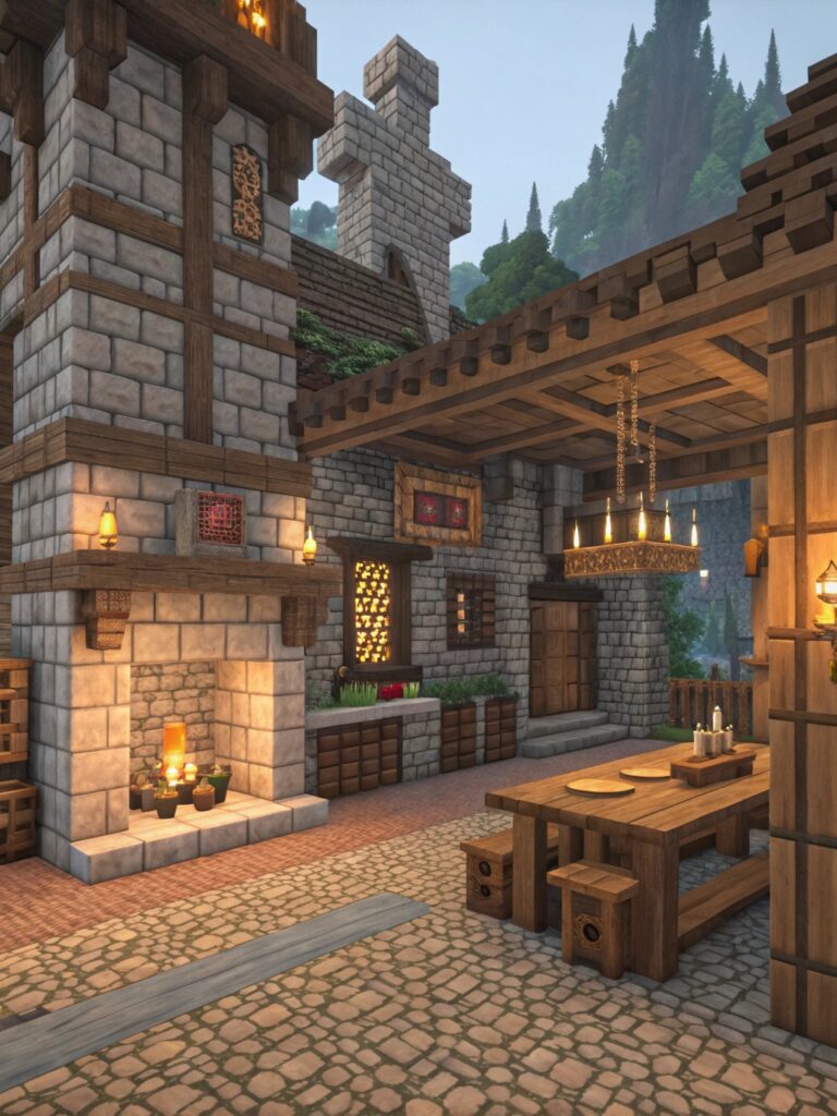 Minecraft Kitchen Ideas: Medieval Kitchen Designs for a Historic Feel