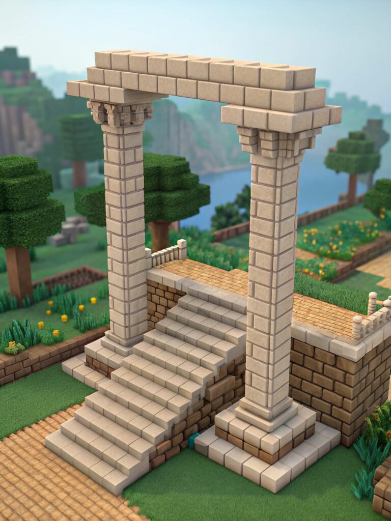 Minecraft Archway Designs: Basic Arch Tutorial