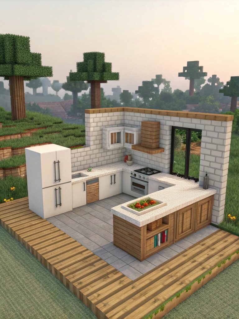 Minecraft Kitchen Ideas: Minimalist Kitchen Ideas for a Simple Look