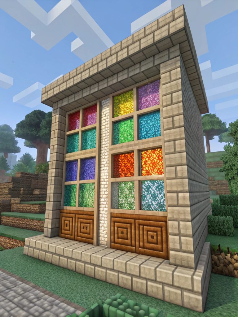 Colorful Block Window Design