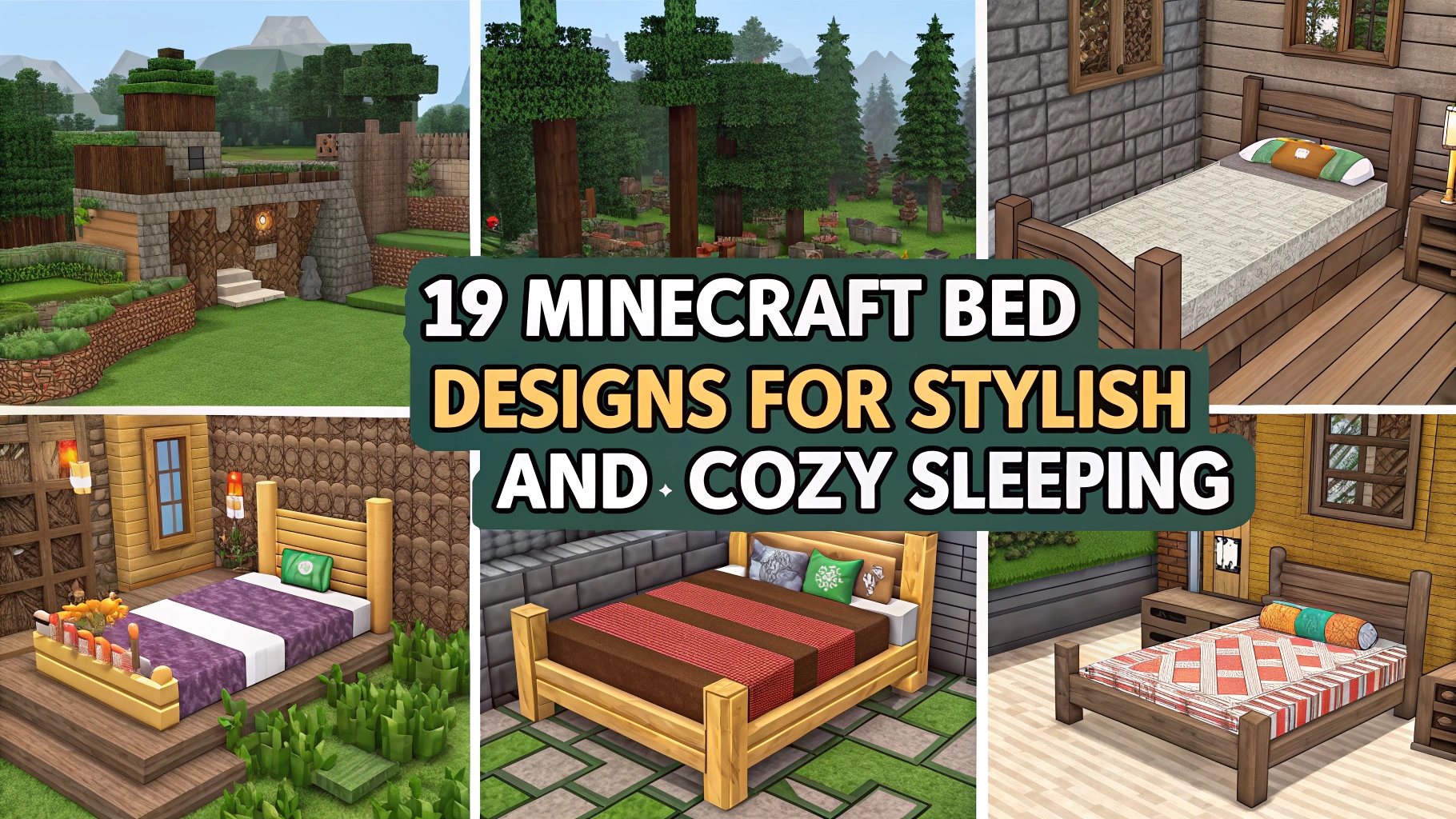 19 Minecraft Bed Designs