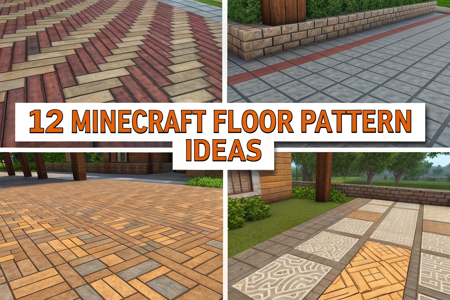 12 Minecraft Floor Pattern Ideas