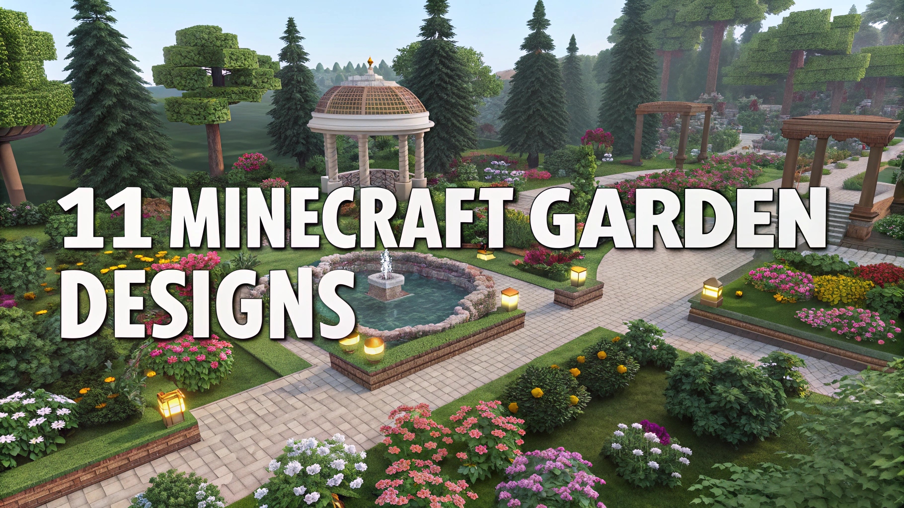 11 Minecraft Garden Designs