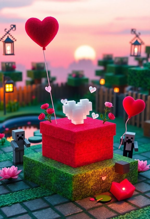 Valentine Minecraft Box Ideas: Red Box Designs