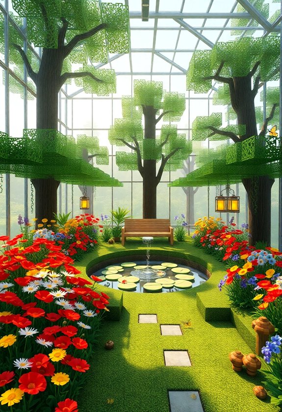 Minecraft Room Designs: Beautiful Garden Rooms