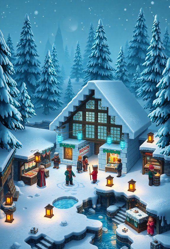 Snowy Village Market