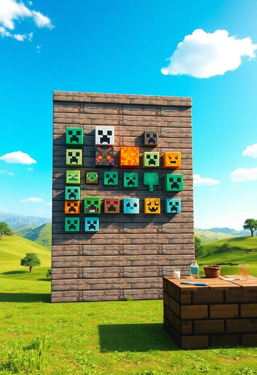 Minecraft Wallpaper Ideas:DIY Minecraft Wallpaper Creations