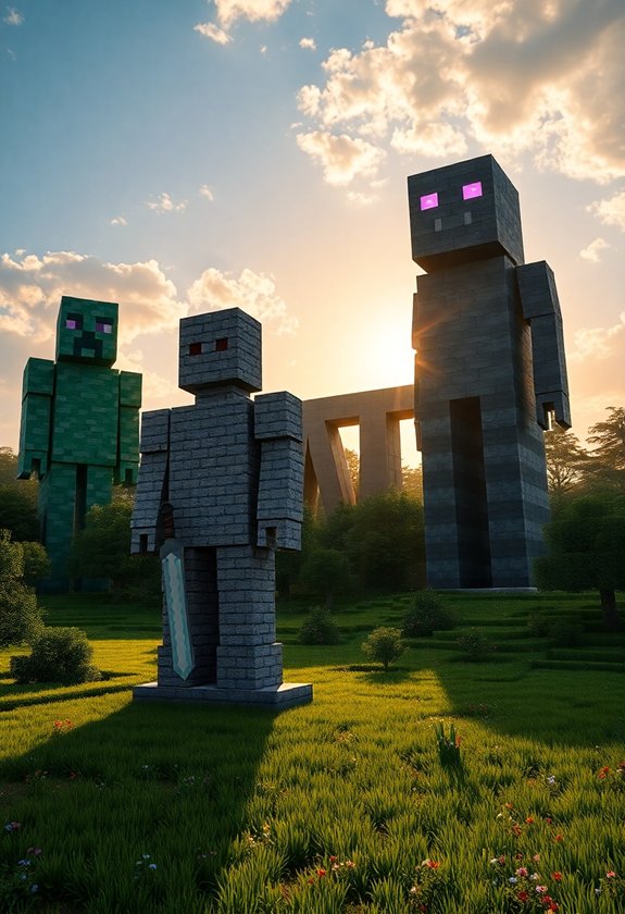Minecraft Statue Ideas: Game Inspired Statues
