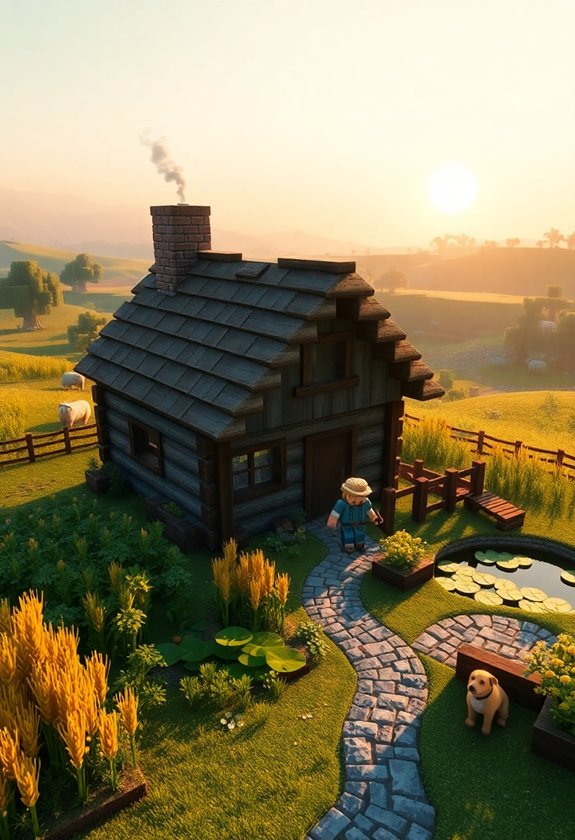 Cute Minecraft Cottage Ideas: Small Farm House