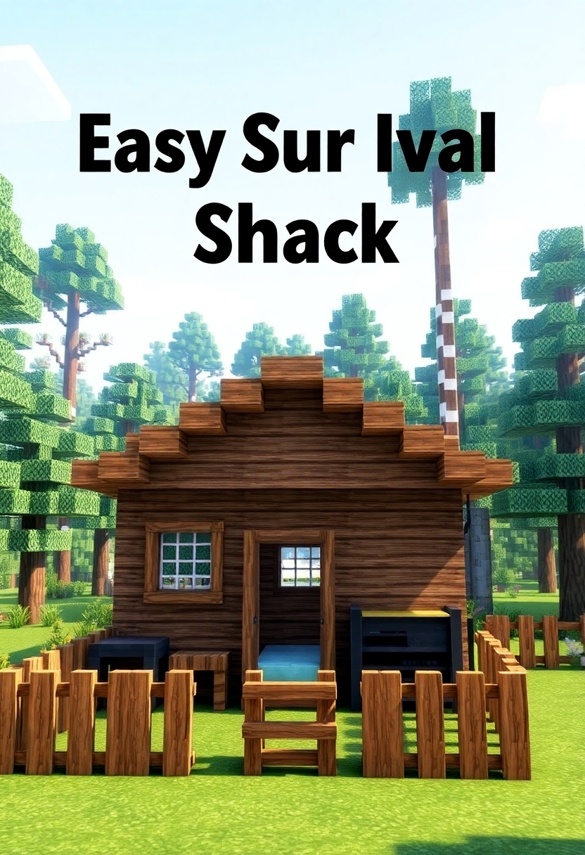Minecraft Starter House: Easy Survival Shack