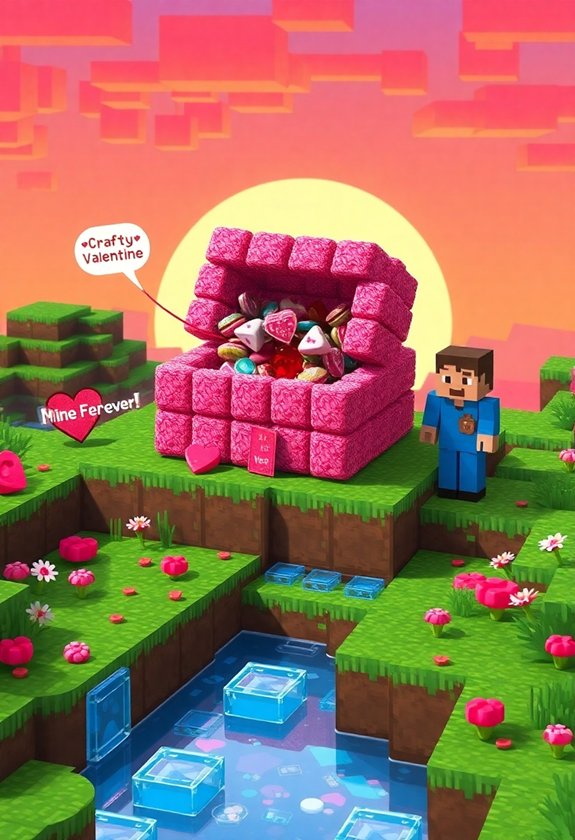 Valentine Minecraft Box Ideas: Valentine Candy Box Ideas