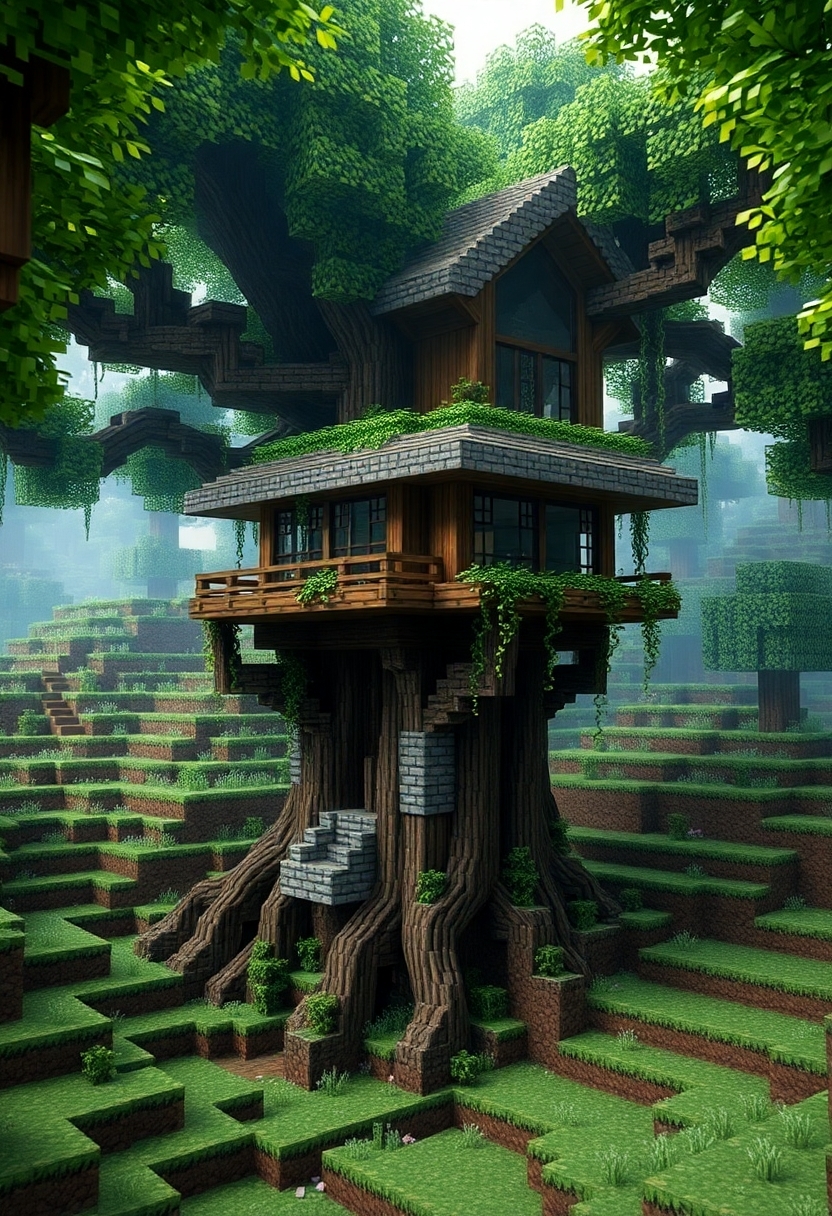 Minecraft Base Ideas:
Treehouse Designs